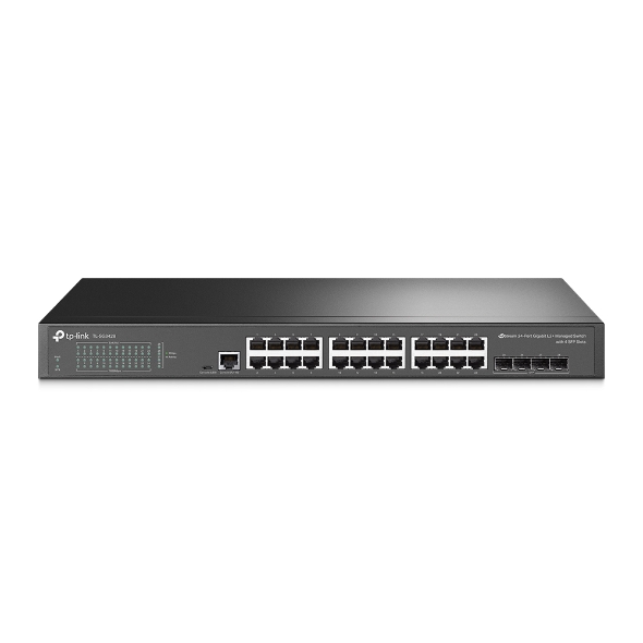TL-SG3428 JetStream 24-Port Gigabit L2+ Managed Switch with 4 SFP Slots