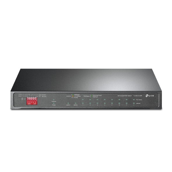 [سويج] TL-SG1210MP 10-Port Gigabit Desktop Switch with 8-Port PoE+